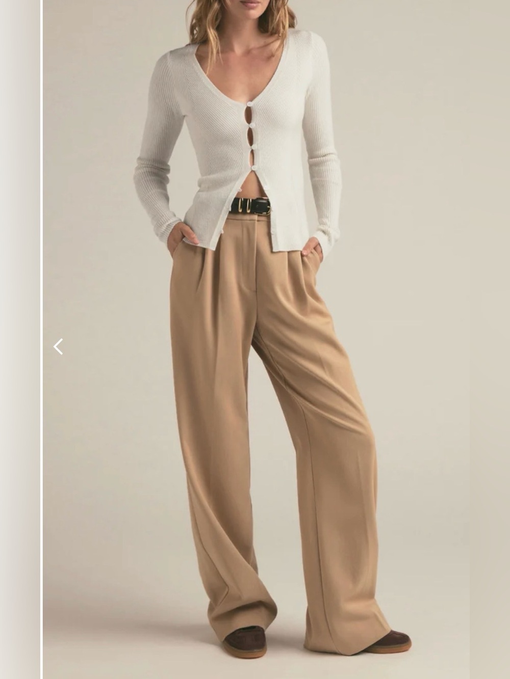 Favorite Daughter The Favorite Pant Wide-Leg High-Waist Pleated Trouser